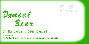 daniel bier business card